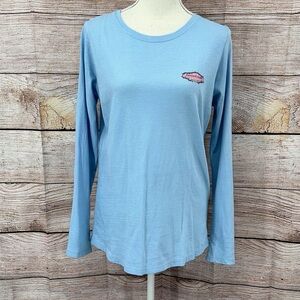 Vineyard Vines Blue Fitted Long Sleeve T-Shirt